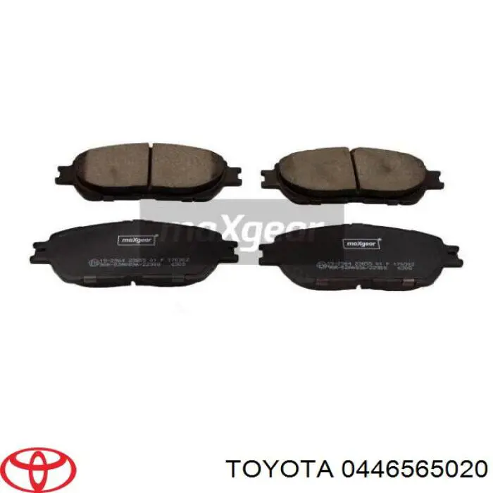 0446565020 Toyota колодки тормозные передние дисковые
