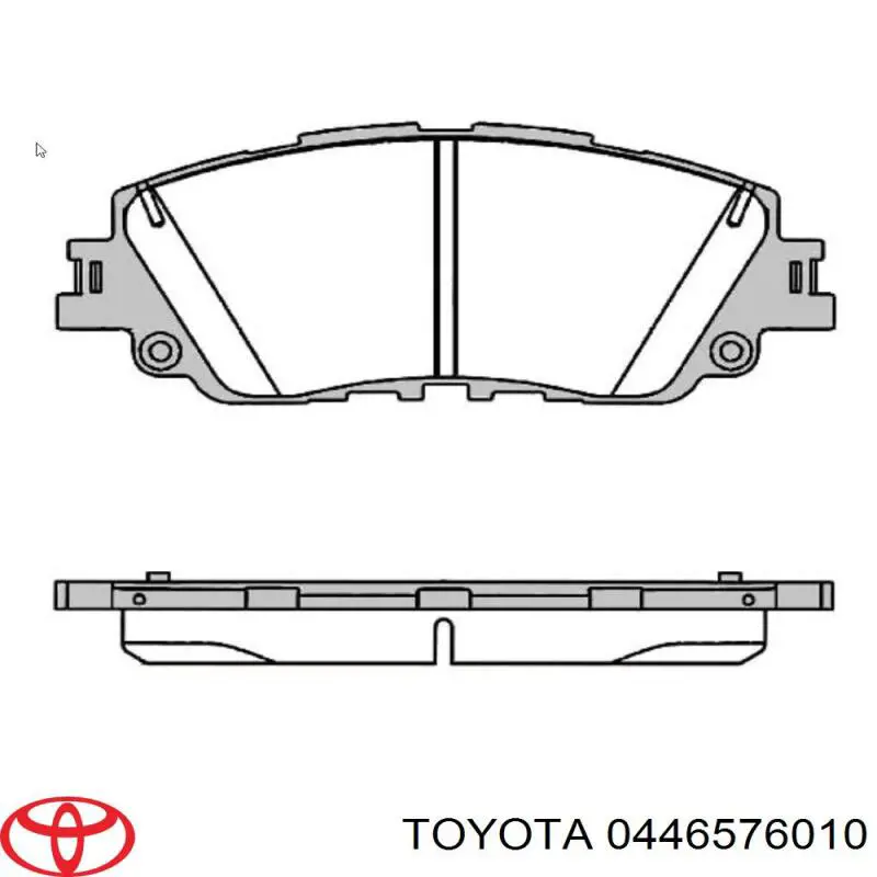 Передние тормозные колодки 0446576010 Toyota