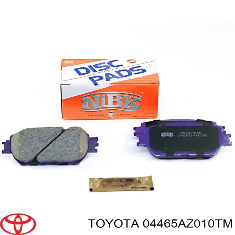 Передние тормозные колодки 04465AZ010TM Toyota