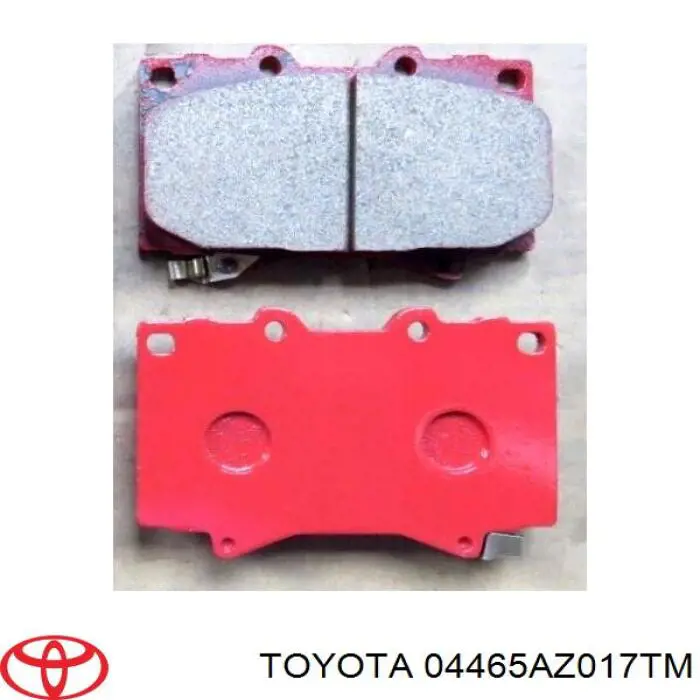 Передние тормозные колодки 04465AZ017TM Toyota