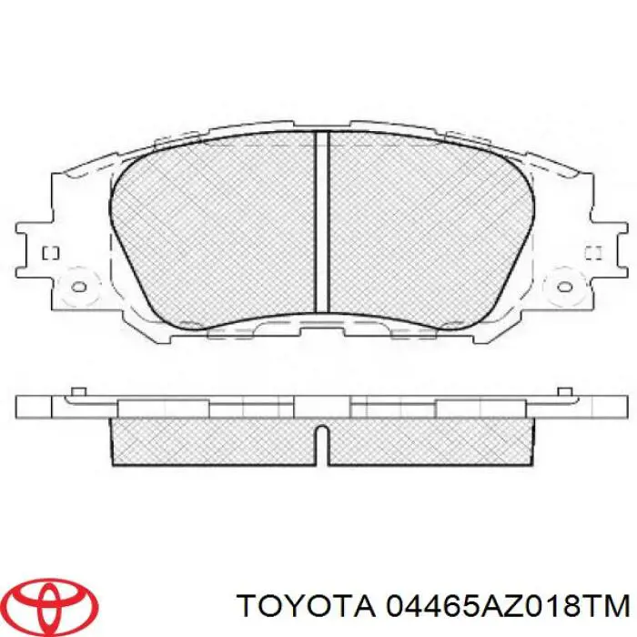 Колодки Toyota 04465AZ018TM цена, от 20.20 USD