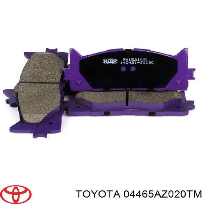 Передние тормозные колодки 04465AZ020TM Toyota