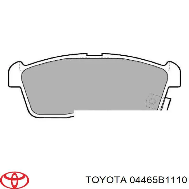 04465B1110 Toyota колодки тормозные передние дисковые
