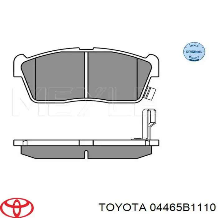 04465B1110 Toyota Колодки передние