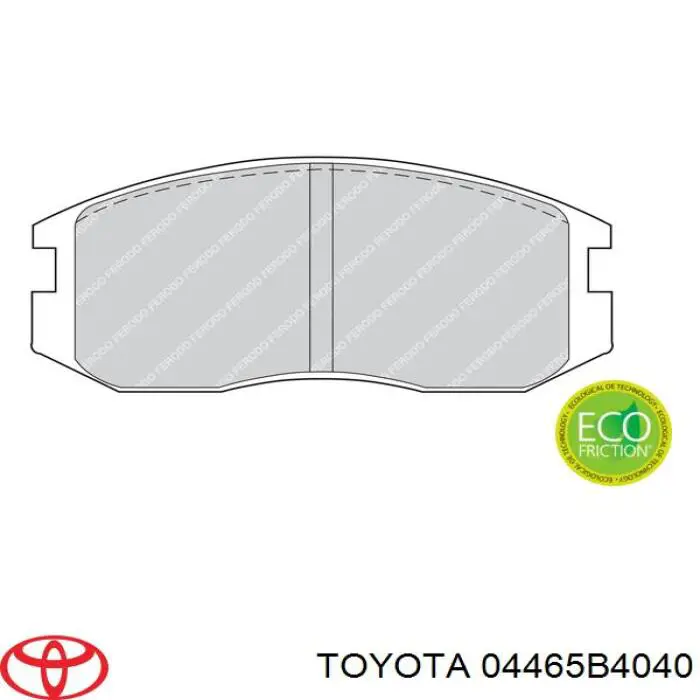 Купить 04465B4040 Toyota Колодки тормозные