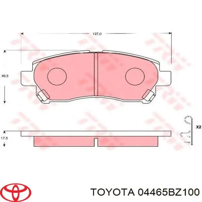 KBP9128 Kavo Parts Колодки передние