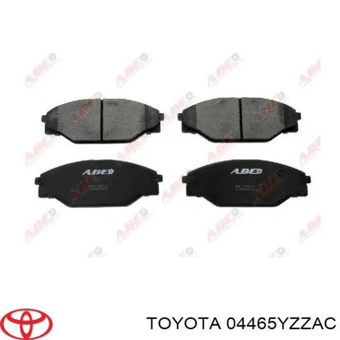 Передние тормозные колодки 04465YZZAC Toyota