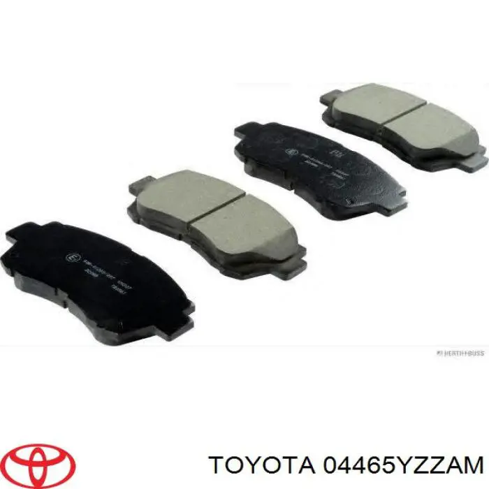 04465YZZAM Toyota колодки тормозные передние дисковые