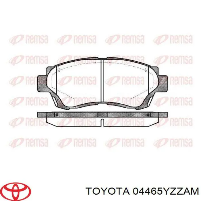 Колодки Toyota 04465YZZAM цена, от 23.89 USD