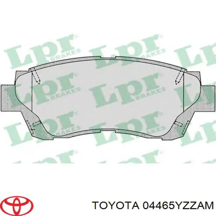 Купить 04465YZZAM Toyota Колодки тормозные
