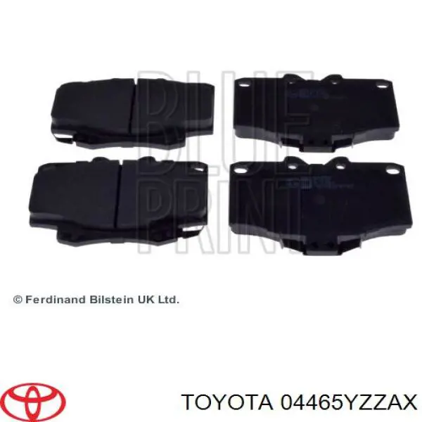 Передние тормозные колодки 04465YZZAX Toyota