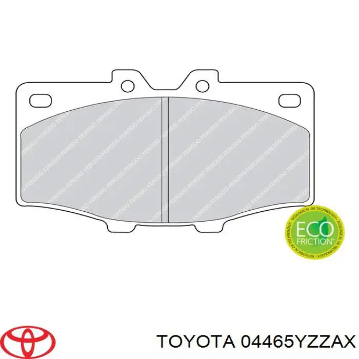 04465YZZAX Toyota Колодки передние