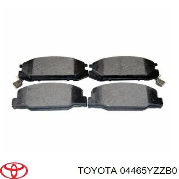 04465YZZB0 Toyota колодки тормозные передние дисковые