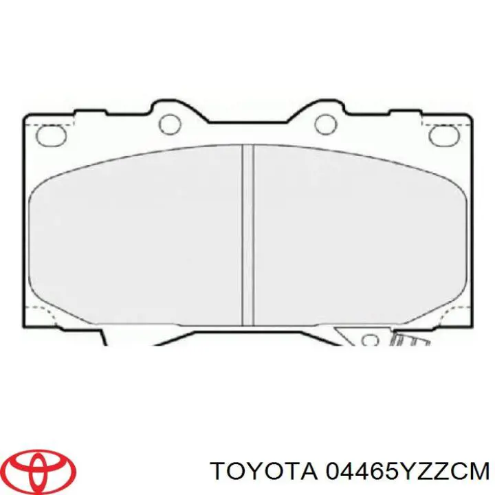 Передние тормозные колодки 04465YZZCM Toyota