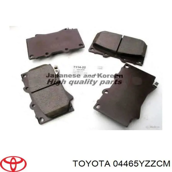 Купить 04465YZZCM Toyota Колодки тормозные