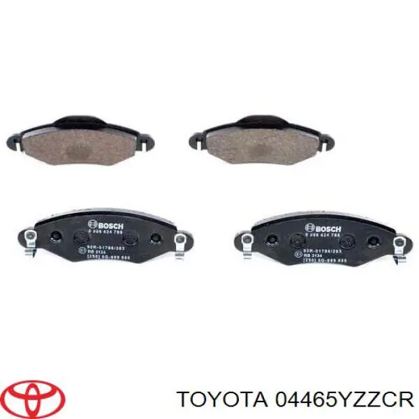 04465YZZCR Toyota передние тормозные колодки
