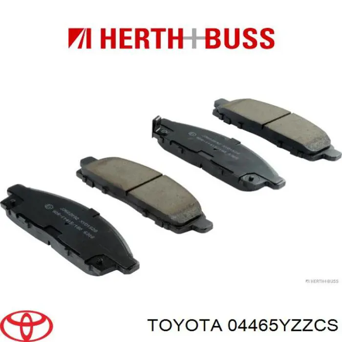 Купить 04465YZZCS Toyota Колодки тормозные