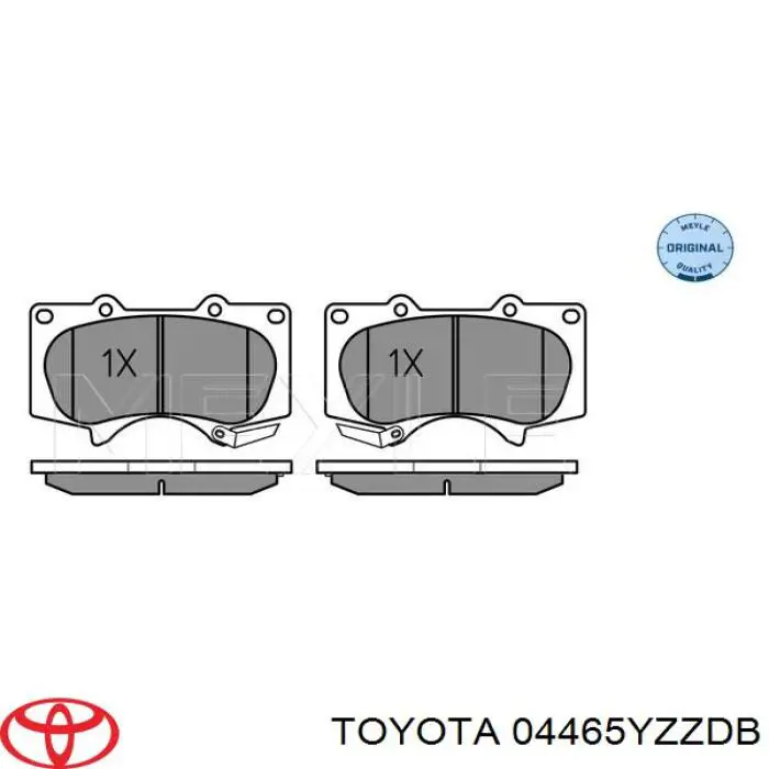 Колодки Toyota 04465YZZDB цена, от 61.35 USD