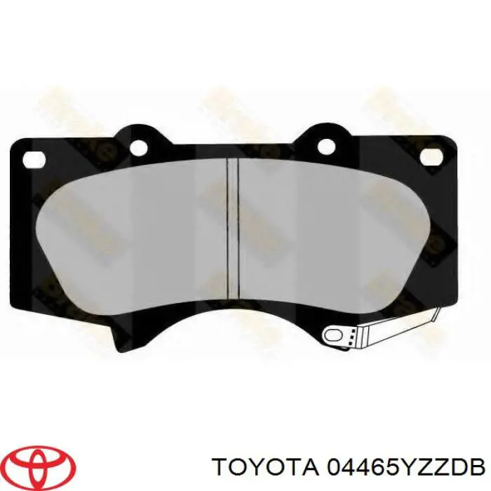 Купить 04465YZZDB Toyota Колодки тормозные