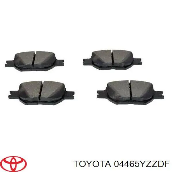 Передние тормозные колодки 04465YZZDF Toyota