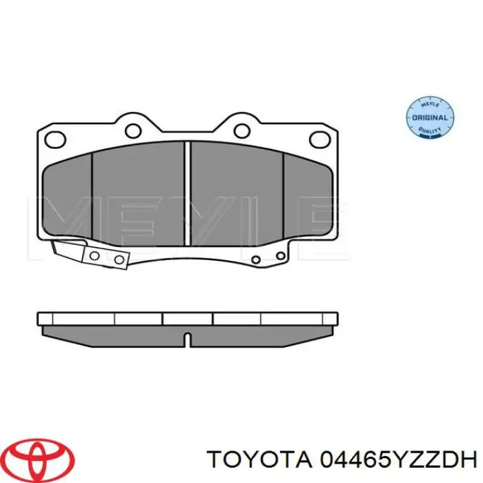 04465YZZDH Toyota передние тормозные колодки