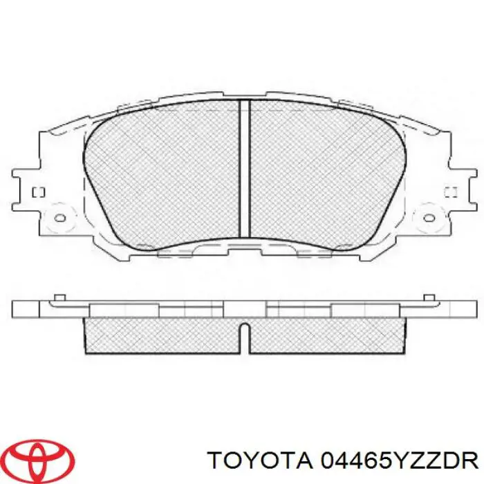 Купить 04465YZZDR Toyota Колодки тормозные