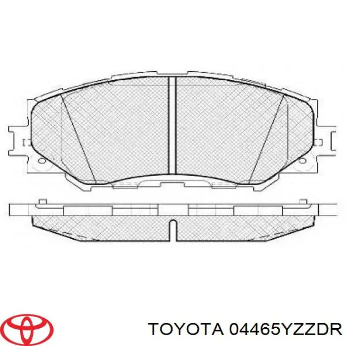 Колодки Toyota 04465YZZDR цена, от 25.42 USD