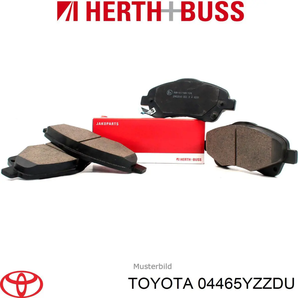 Передние тормозные колодки 04465YZZDU Toyota