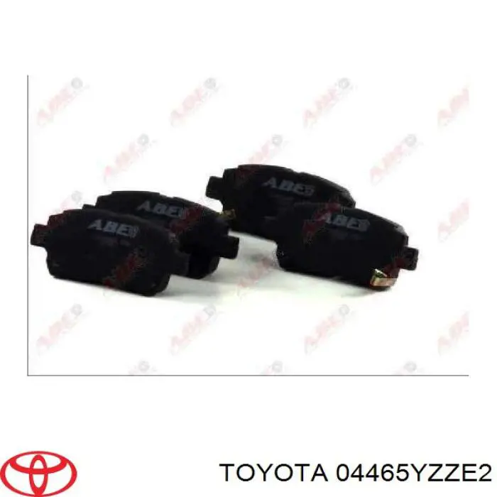 Передние тормозные колодки 04465YZZE2 Toyota