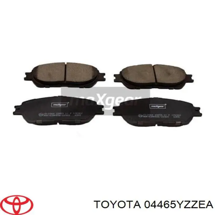 Передние тормозные колодки 04465YZZEA Toyota