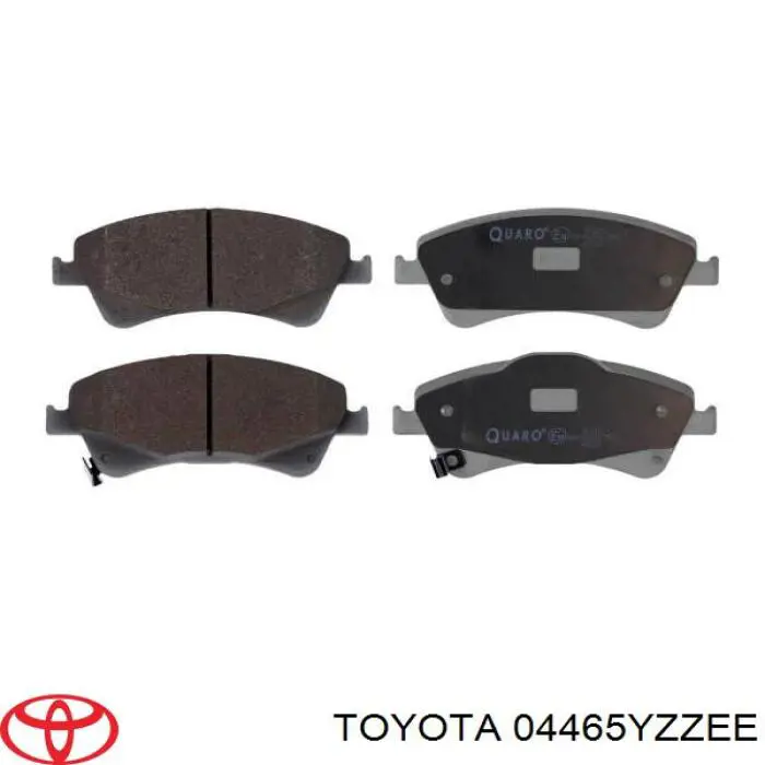 04465YZZEE Toyota колодки тормозные передние дисковые