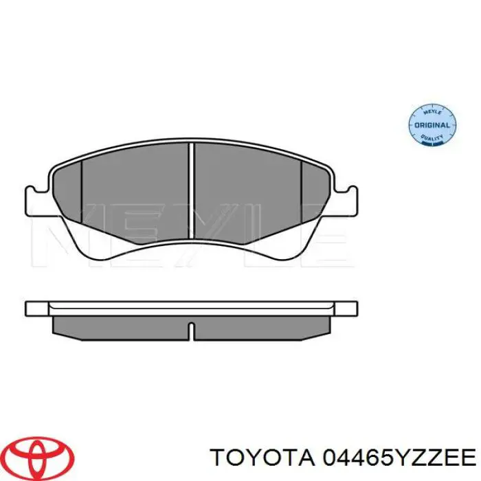 Купить 04465YZZEE Toyota Колодки тормозные