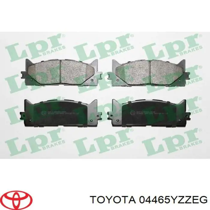 04465YZZEG Toyota передние тормозные колодки