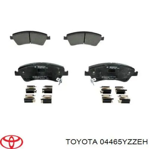 Колодки Toyota 04465YZZEH цена, от 24.04 USD