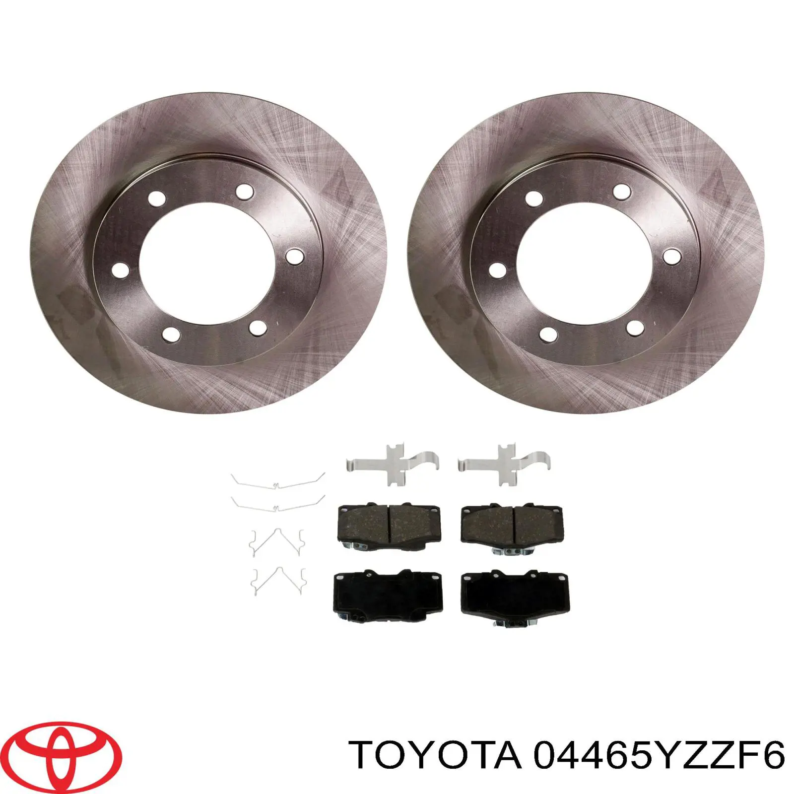 Передние тормозные колодки 04465YZZF6 Toyota