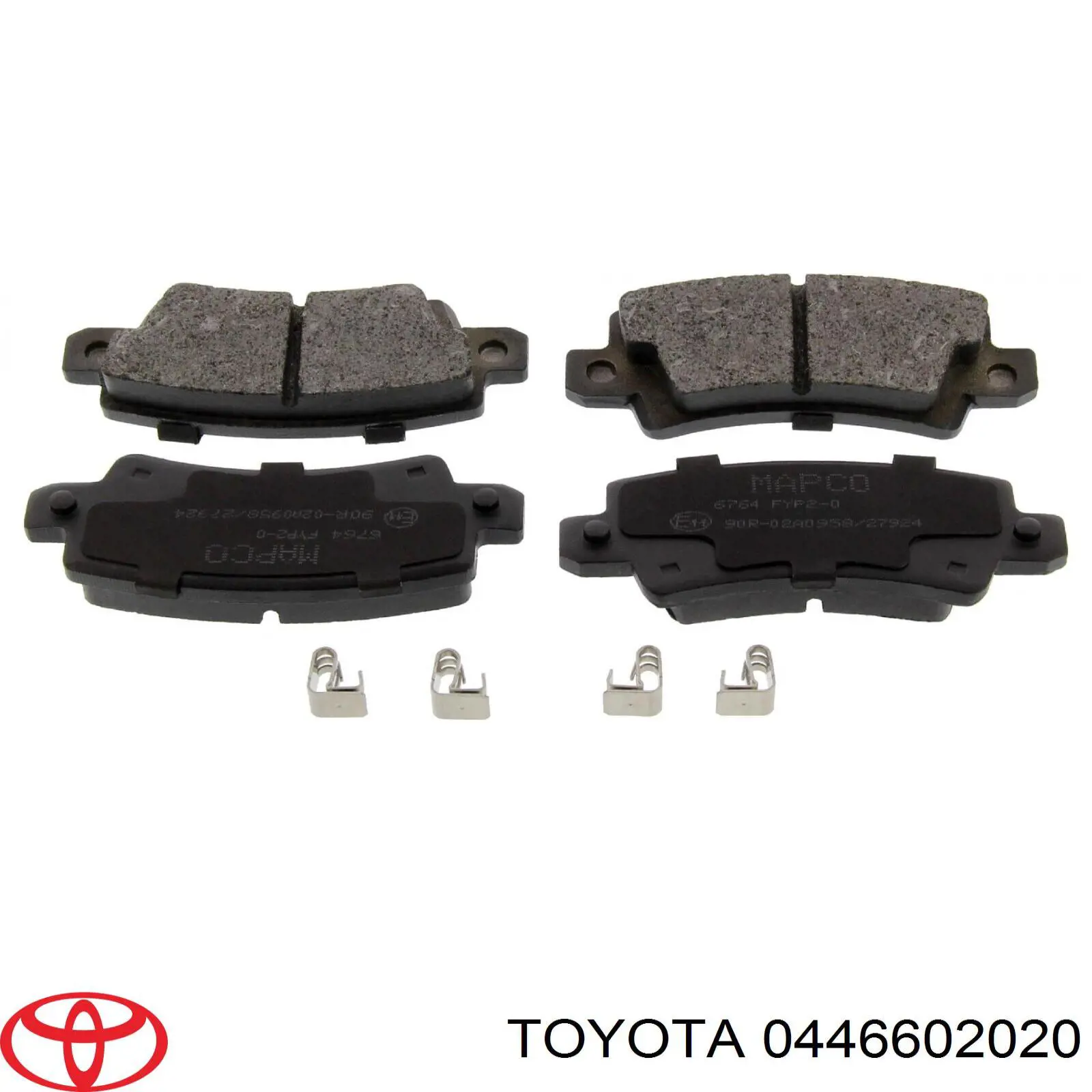 Задние тормозные колодки 0446602020 Toyota