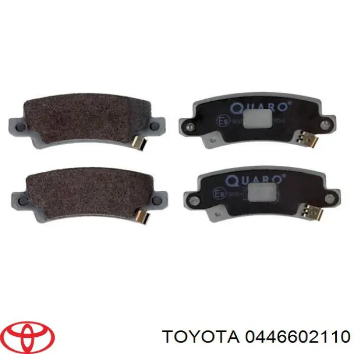 0446602110 Toyota задние тормозные колодки