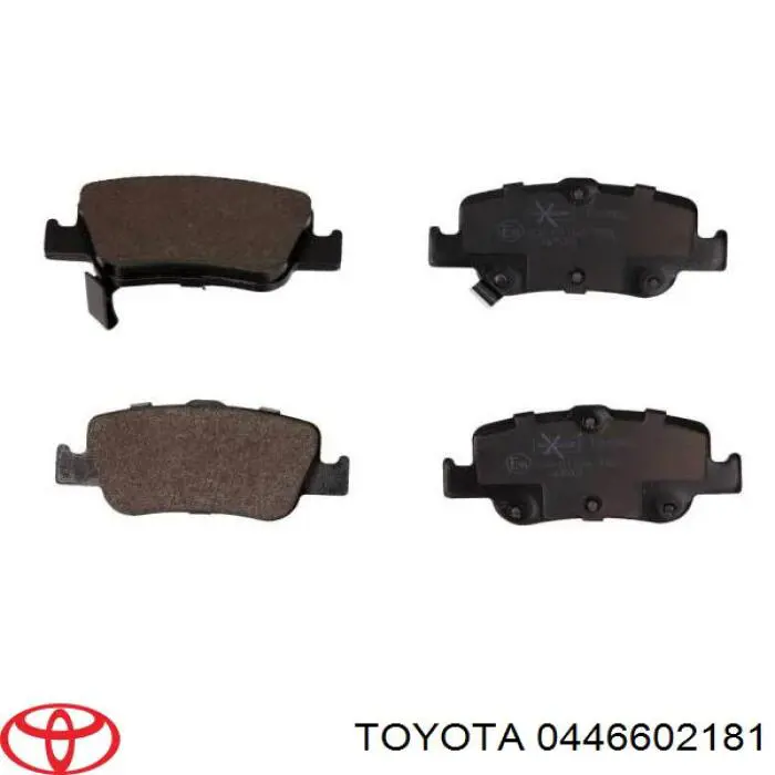 Колодки дисковые  Toyota 0446602181 цена, от 26.58 USD
