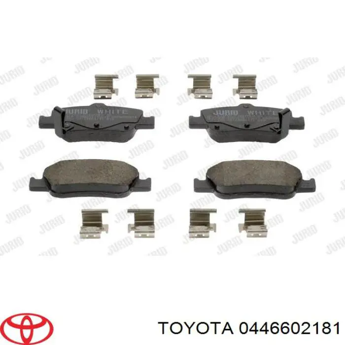 Купить 0446602181 Toyota Колодки тормозные задние, дисковые