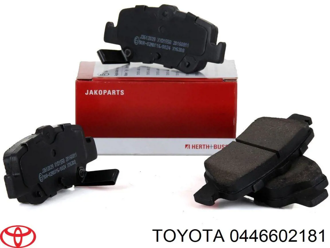 Задние дисковые колодки Toyota 0446602181