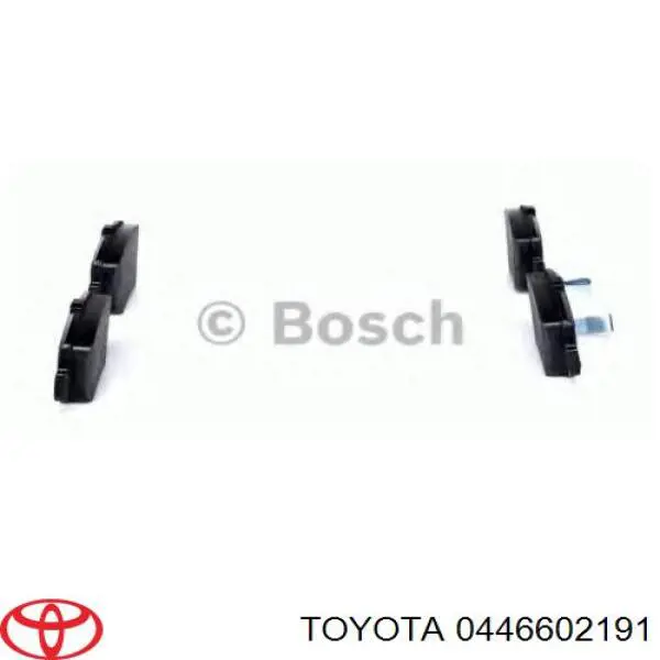 Задние тормозные колодки 0446602191 Toyota