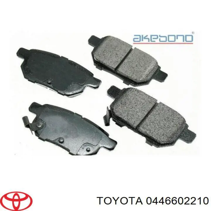 Задние тормозные колодки 0446602210 Toyota