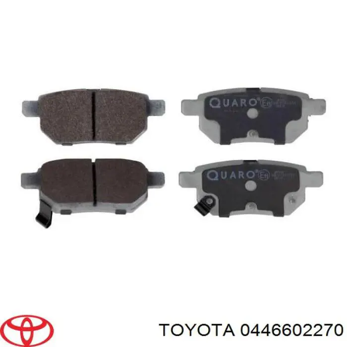 Задние тормозные колодки 446602270 Toyota