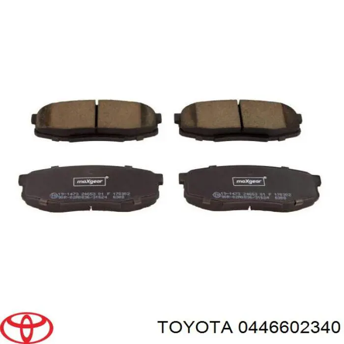 Задние тормозные колодки 0446602340 Toyota