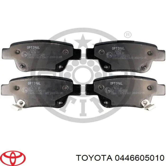 Колодки дисковые  Toyota 0446605010 цена, от 16.16 USD