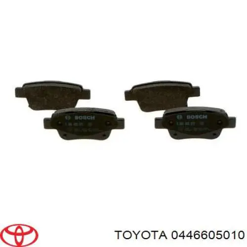 Задние тормозные колодки 0446605010 Toyota
