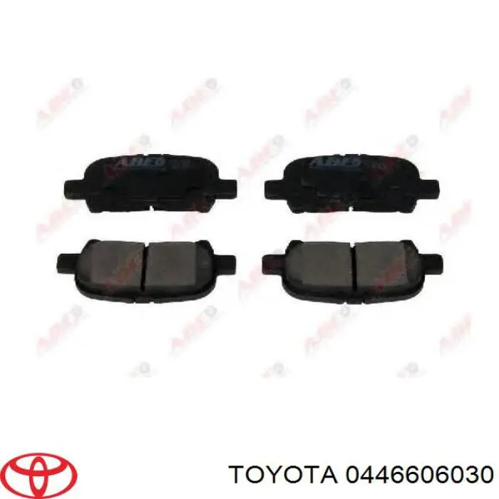 0446606030 Toyota колодки тормозные задние дисковые
