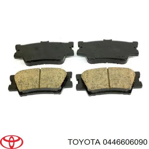 0446606090 Toyota колодки тормозные задние дисковые