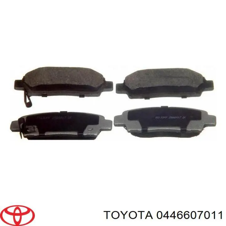 Задние тормозные колодки 0446607011 Toyota