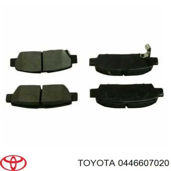 Задние тормозные колодки 0446607020 Toyota